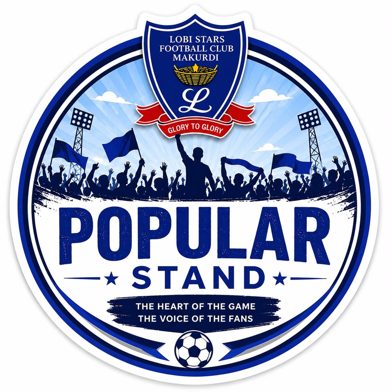Supporters' stand at McCarthy Stadium